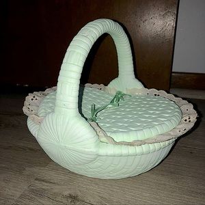 Vintage Ceramic Picnic Basket